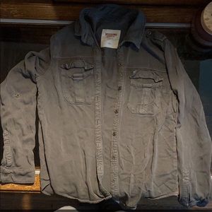 Grey button up jacket